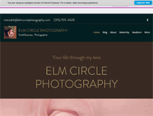 Tablet Screenshot of elmcirclephotography.com